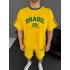 Brasil Unisex Şortlu Takım - Sarı