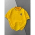 BRSL Biyeli Oversize Unisex Tshirt - Sarı