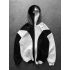 Maskeli Taraftar Şardonlu Hoodie-Siyah Beyaz