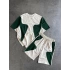 Parçalı NK Unisex Şortlu Takım - Beyaz