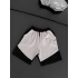Parçalı Unisex Şort - Beyaz