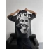 Rich Sırt Baskılı Unisex Tshirt - Gri