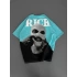 Rich Sırt Baskılı Unisex Tshirt - Mavi