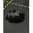 Taş İşleme Star Oversize Unisex Tshirt - Siyah