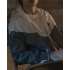 Wooyoung Kapüşonlu Oversize Paraşüt Ceket - Gri