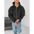 Yarasa Kalıp Şardonlu Unisex Hırka-Siyah
