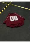 08 Oversize Unisex Tshirt - Bordo