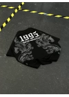 1995 Sırt Baskılı Unisex Tshirt - Siyah