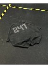 247 Sırt Baskılı Unisex Oversize Tshirt - Gri