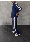 Yan Şeritli Unisex Eşofman Takımı -Lacivert