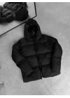 Basic Kapüşonlu Dolumlu Unisex Mont