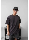 Basic Unisex Oversize Tshirt - Gri