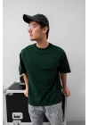 Basic Unisex Oversize Tshirt - Yeşil