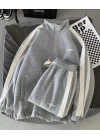 Blank Unisex Şardonlu Eşofman Takımı-Gri