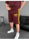 Brasil Unisex Şortlu Takım - Bordo