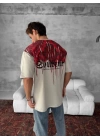 CH Sırt Baskı Unisex Tshirt - Krem