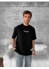 CH Sırt Baskı Unisex Tshirt - Siyah