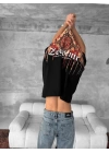 CH Sırt Baskı Unisex Tshirt - Siyah
