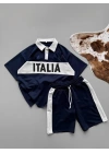 İTL Unisex Şortlu Takım - Lacivert