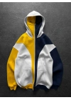 Maskeli Taraftar Şardonlu Hoodie-Sarı Lacivert