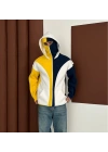 Maskeli Taraftar Şardonlu Hoodie-Sarı Lacivert