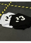Ön Baskı 33 Unisex Oversize Tshirt - Beyaz
