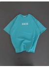 Rich Sırt Baskılı Unisex Tshirt - Mavi