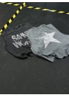 Sıfır Kol Star Oversize Tshirt - Antrasit