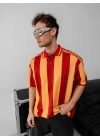 Taraftar Unisex Polo Yaka Tshirt - Sarı Kırmızı
