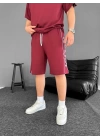TN Unisex Şortlu Takım - Bordo