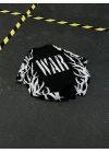 War Baskılı Oversize Unisex Tshirt - Siyah