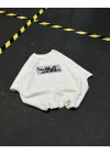 What Oversize Unisex Tshirt - Beyaz
