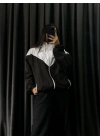 Wooyoung Kapüşonlu Oversize Paraşüt Ceket-Siyah