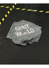 World Sırt Baskılı Unisex Oversize Tshirt - Gri