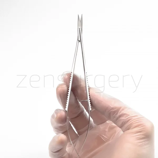 Spring Makası Eğri, Serrated Blade 16cm