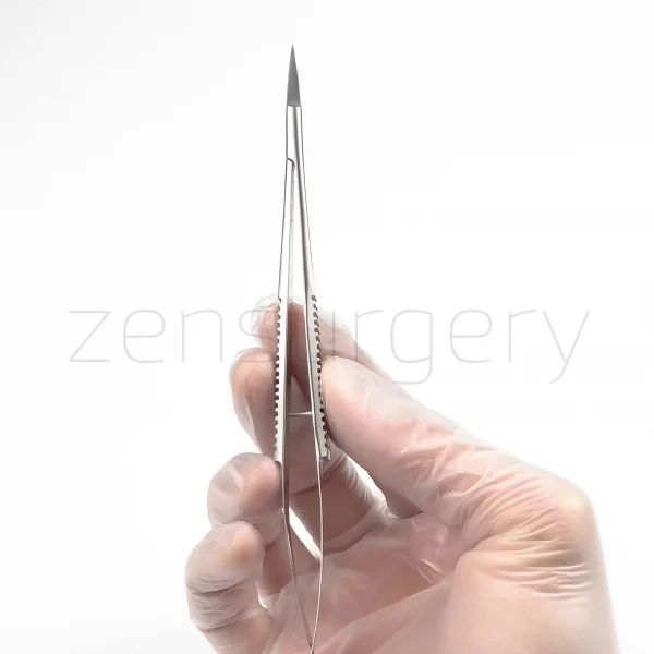 Spring Makası Eğri, Serrated Blade 16cm