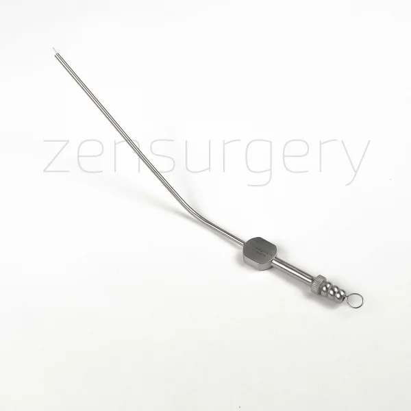 RAABE Micro Suction Tube bending resistant, 185 mm (7 1/4), working length: 140 mm (5 1/2), diam. 2,70 mm, Küt, 4 rings, 8FR, green, non-sterile, reusable