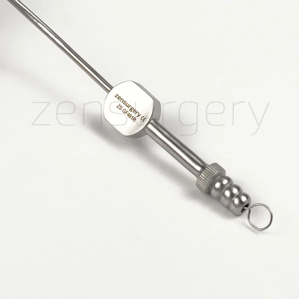 RAABE Micro Suction Tube bending resistant, 185 mm (7 1/4), working length: 140 mm (5 1/2), diam. 2,70 mm, Küt, 4 rings, 8FR, green, non-sterile, reusable