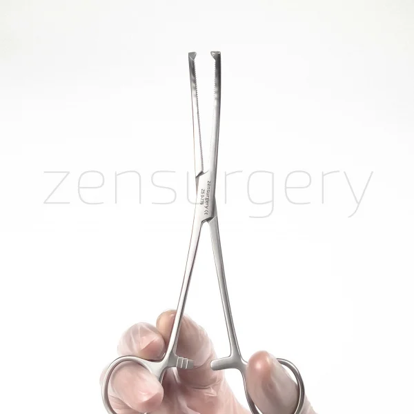 Hemostatik ( Kocher , Rochester ) 18cm Dişli Eğri