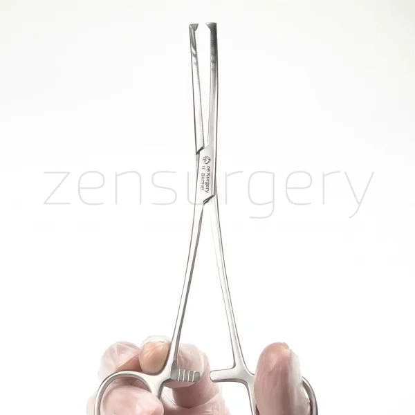 Kocher Hemostatik Pens Dişli 20 Cm Eğri