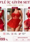 3LÜ KIRMIZI ÖZEL SET