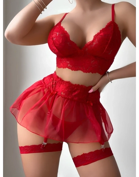 3LÜ KIRMIZI ÖZEL SET