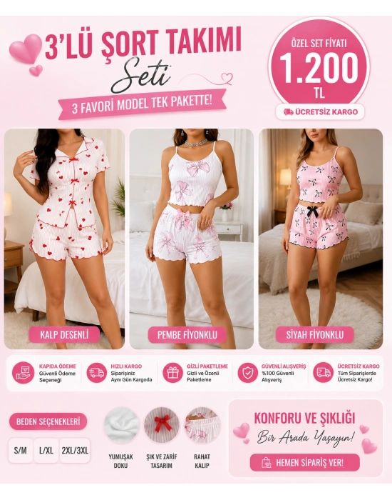 3LÜ ŞORT TAKIMLARI(3)