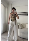 Vintage Desen Kurdeleli Korse