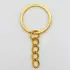 2,5 cm Zincirli Anahtarlık Halkası Gold - (100 Adet )