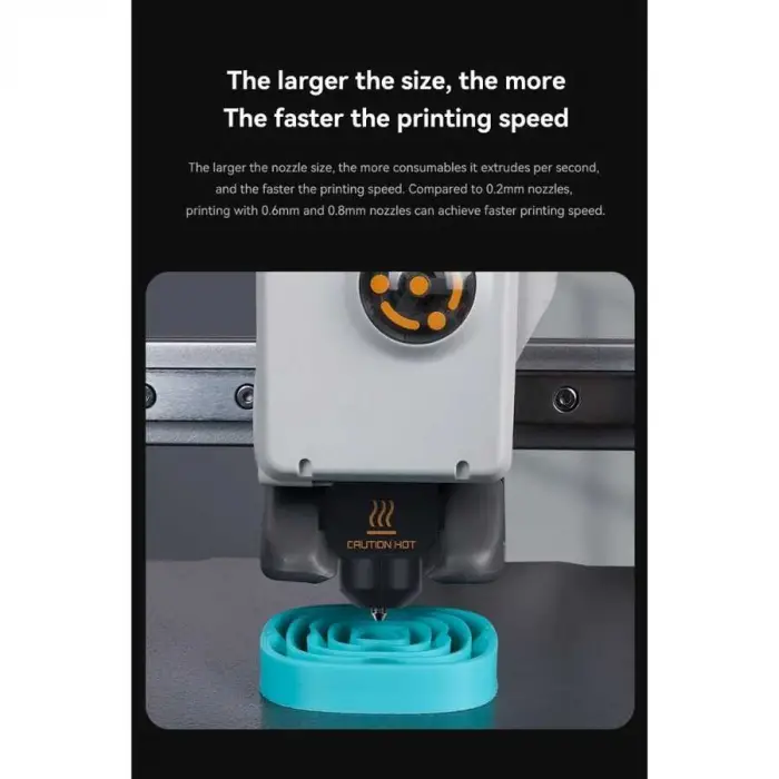 *0.2mm Bambu Lab A1, A1 Mini Hotend Seti - Sertleştirilmiş Çelik Nozzle-Klon