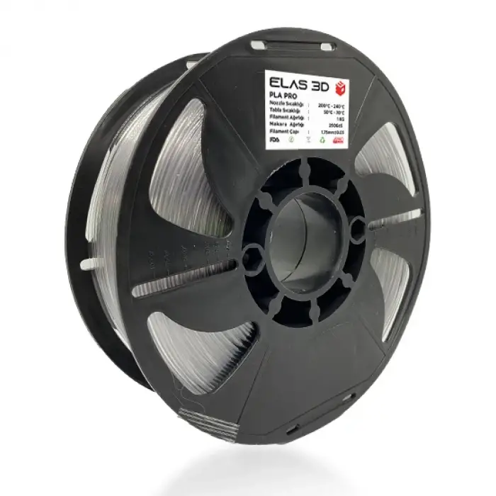 Elas 3D Şeffaf PLA PRO 1KG Filament