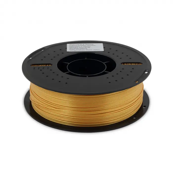 Filamix PLA Sparkle Filament 1.75mm 1Kg-Golden Sparkle (Simli)