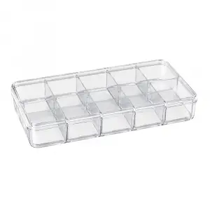 10 Bölmeli Organizer Kutu – 13,3 × 7,2 × 2,1 cm