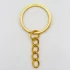 2,5 cm Zincirli Anahtarlık Halkası Gold - (100 Adet )